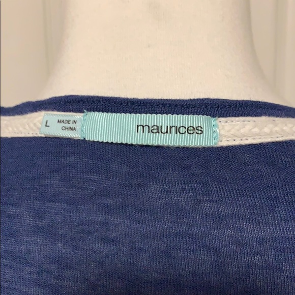 navy blue blouse with bell sleeves - Picture 8 of 8